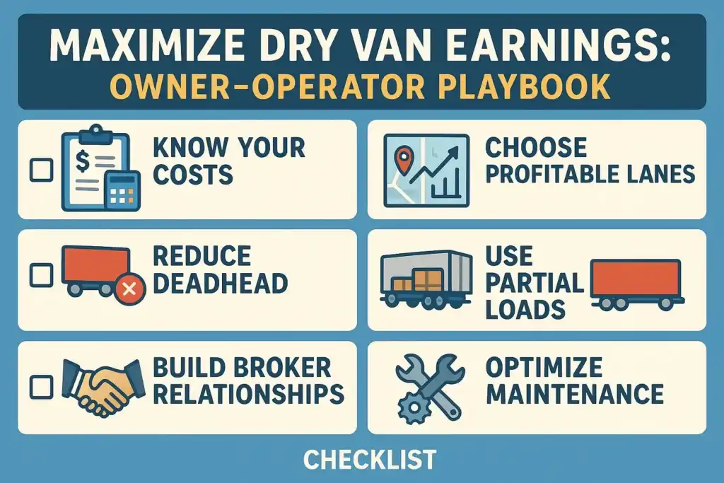 Dry Van Owner-Operators Checklist