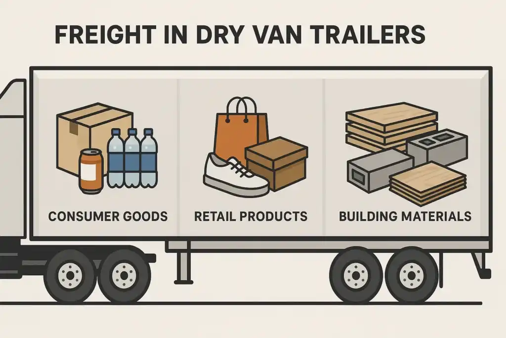 freight types in dry van trailers
