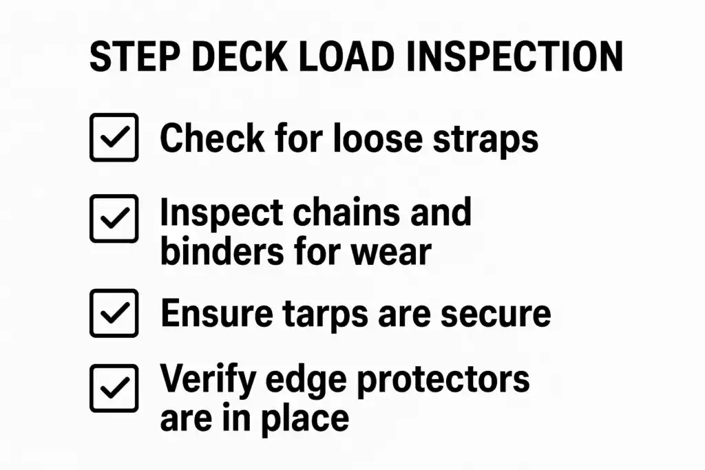 step deck pre trip inspection